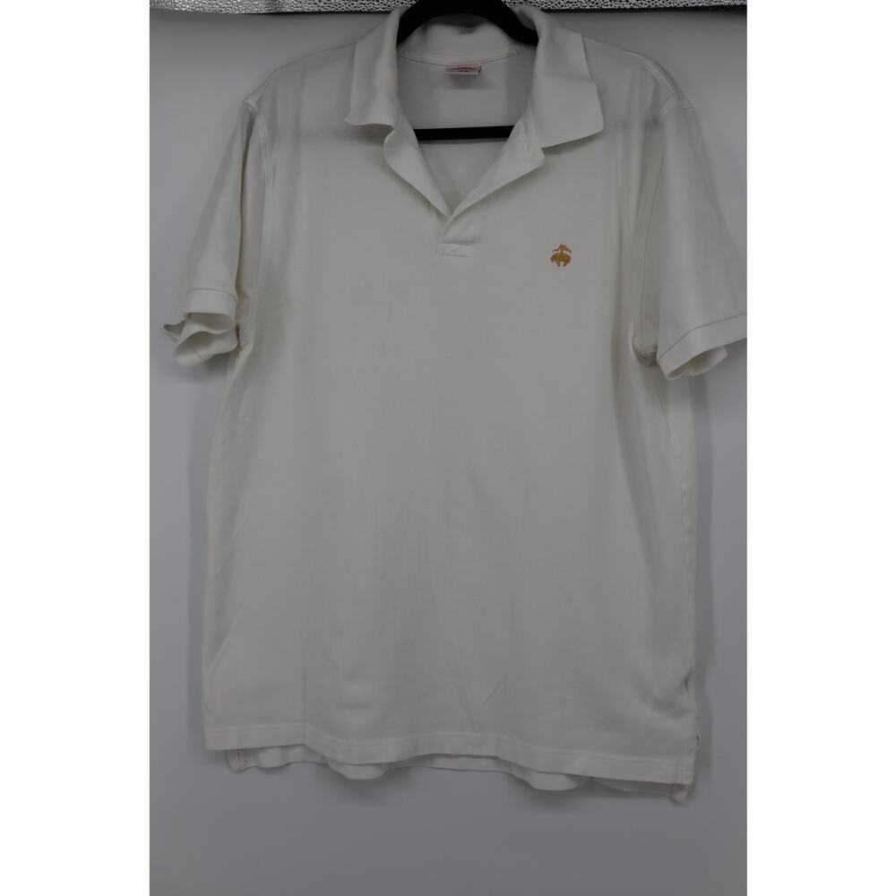 Brooks Brothers White Polo Size L Men's